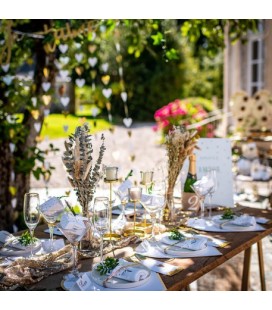 Gold Heart Napkins