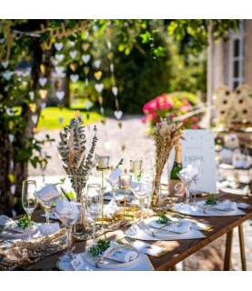 Gold Heart Napkins