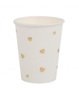 Pink Hearts Pattern Party Cup