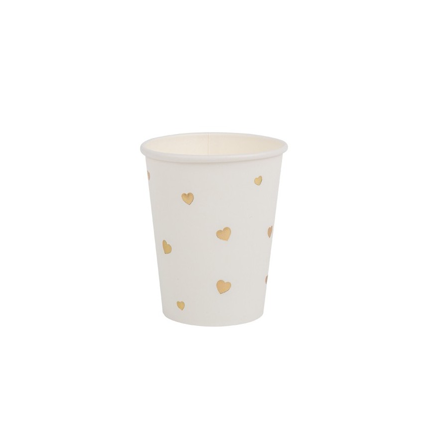 Pink Hearts Pattern Party Cup