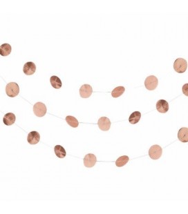 Rosegoldene Confetti Girlande