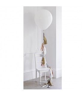 Quasten-Girlande in Metallic