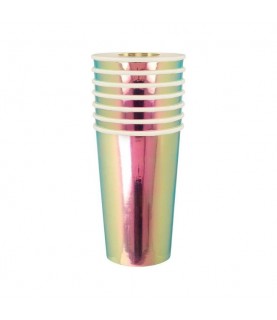8 Oil Slick Holographic Highball Cups