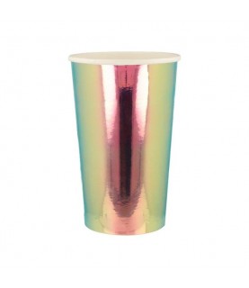 8 Oil Slick Holographic Highball Cups