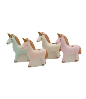 4 Unicorn Cake Topper /Candle Holder