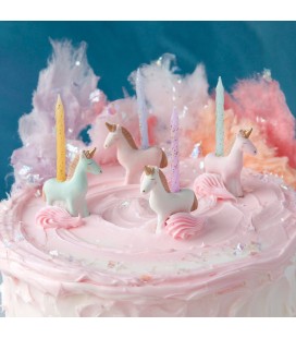 4 Unicorn Cake Topper /Candle Holder
