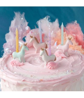4 Unicorn Cake Topper /Candle Holder