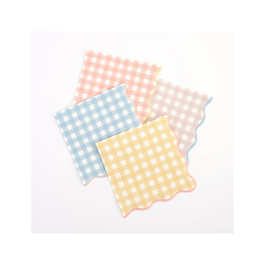 20 Gingham Large Napkins