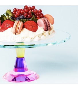 Colorful Glass Cake Stand XL