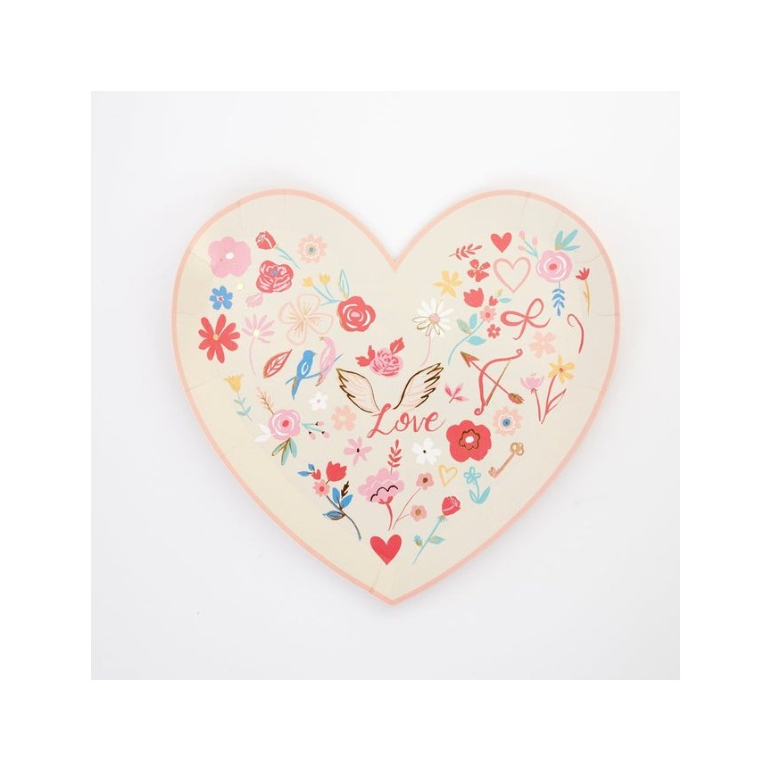 Valentine Heart Die Cut Napkins