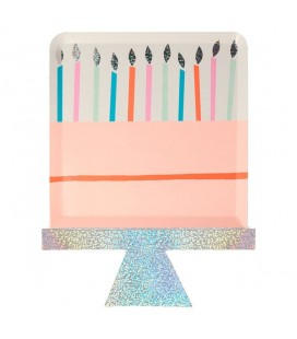 8 Birthday Cake Plates