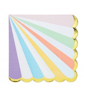 Scalloped Pastel Napkins