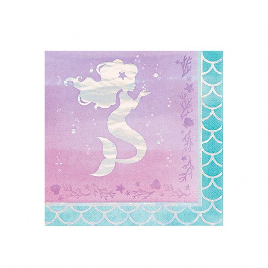 Shimmer Mermaid Party Napkins