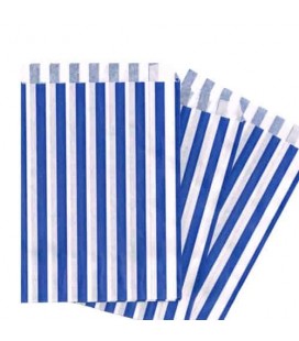 Blue Stripes Treat Bags