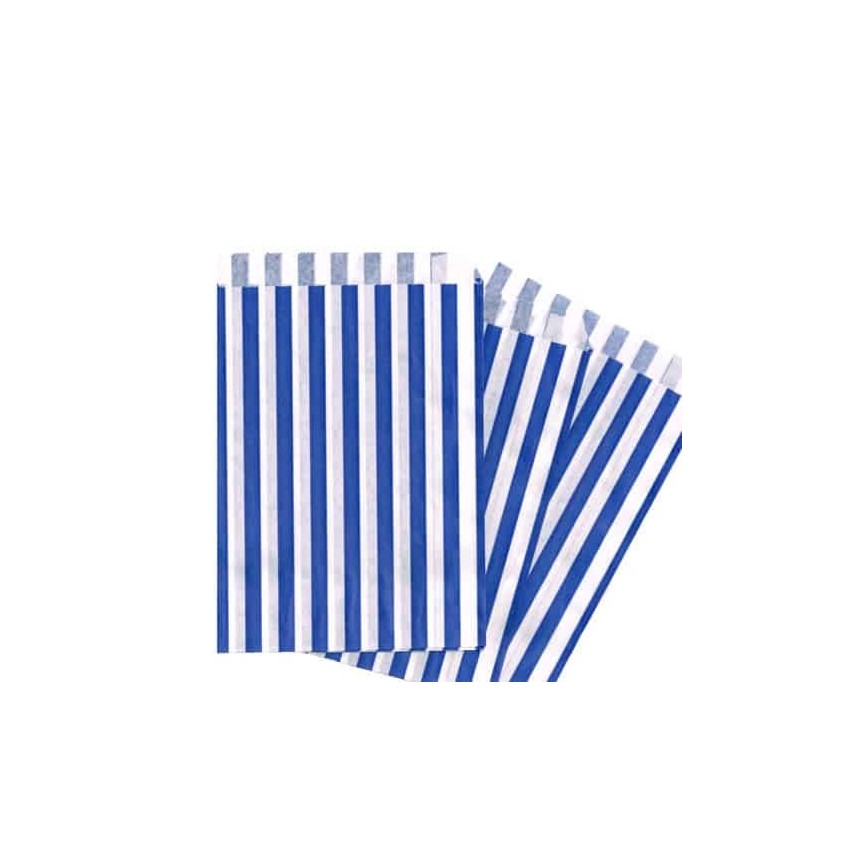 Blue Stripes Treat Bags