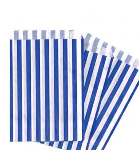 Blue Stripes Treat Bags