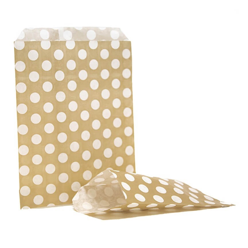 Gold Dots Treat Bags