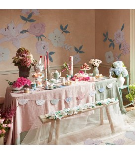English Garden Happy Birthday Garland