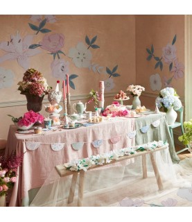 English Garden Happy Birthday Garland