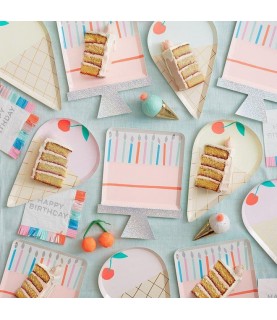 8 Birthday Cake Plates