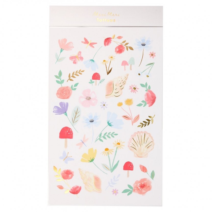 2 Floral Tattoo Sheets