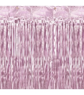 Pink Foil Fringe Party Curtain