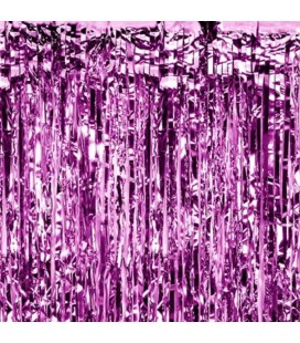 Purple Foil Fringe Party Curtain