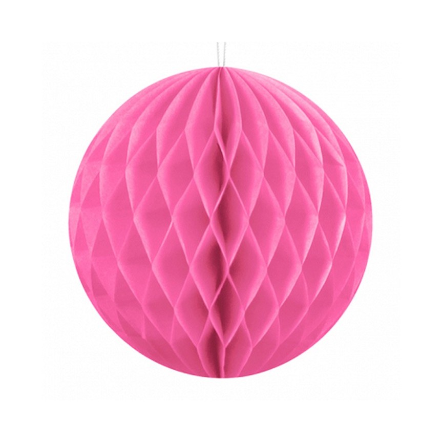 Large Pink Honeycomb Ball