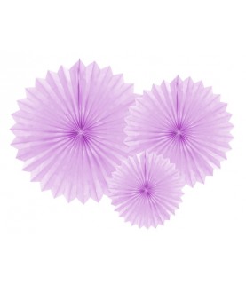 3 Rosetten - Lavendelblau