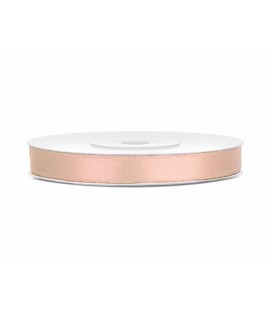 Light Peach Satin Ribbon 6mm/25m