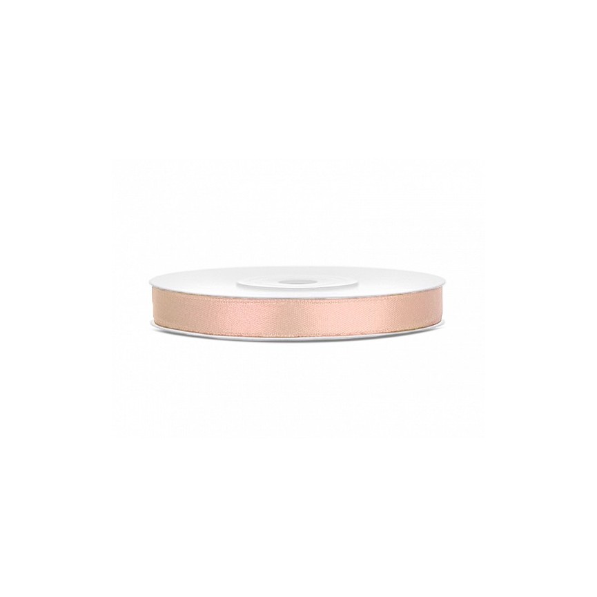 Light Peach Satin Ribbon 6mm/25m