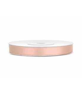 Light Peach Satin Ribbon 6mm/25m