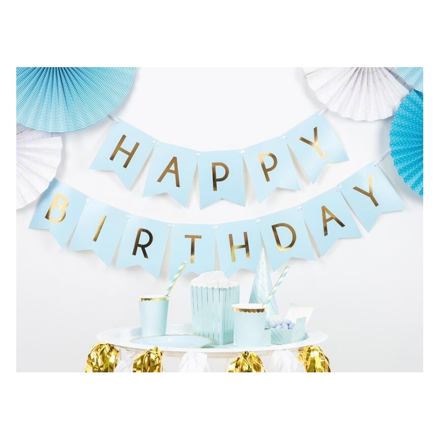 Pink DIY Happy Birthday Garland