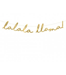 Guirlande Lalala Lama Dorée