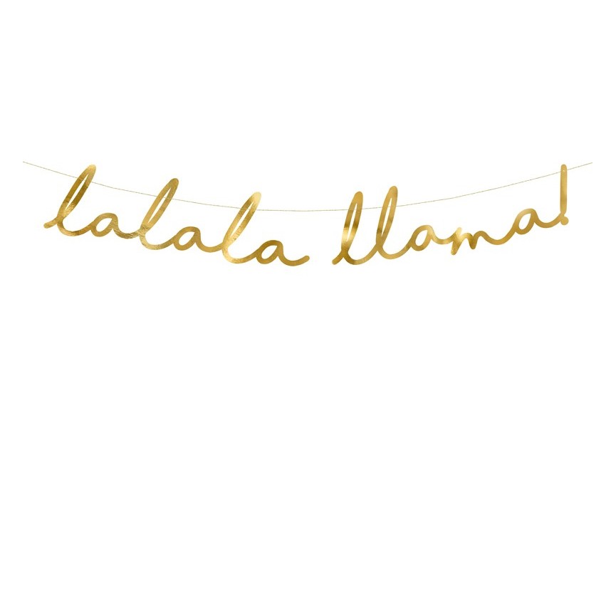 Guirlande Lalala Lama Dorée