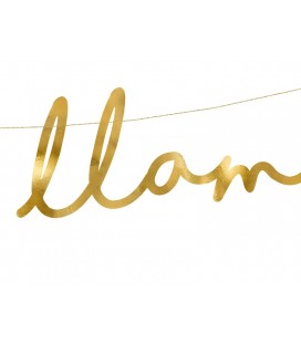 Guirlande Lalala Lama Dorée