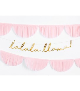 Gold Lalala Llama Banner