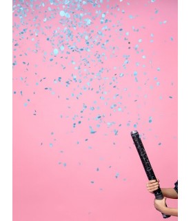 Canon à Confettis Gender Reveal - Bleu