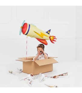 Plane Foil Balloon - Flame