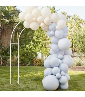 Luftballonbogen in Blau & Nude (Bausatz)