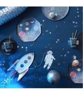 16 Serviettes en forme d'Astronaute