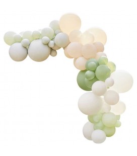 Sage, Nude & White Balloon Arch Kit