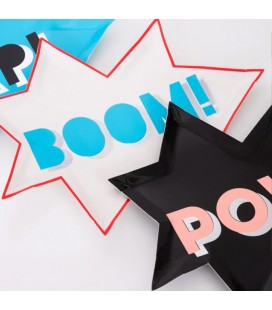 Superhero Party Plates