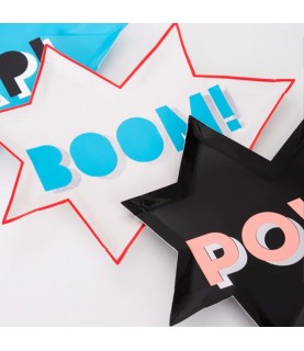 Superhero Party Plates