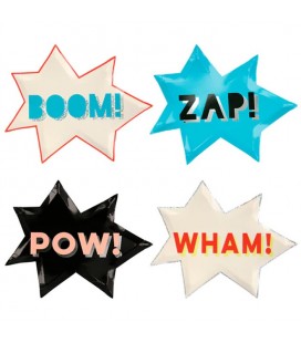 Superhero Party Plates