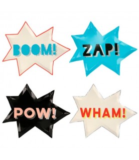 Superhero Party Plates