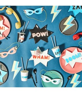 Superhero Lightning Bolt Napkins Meri Meri