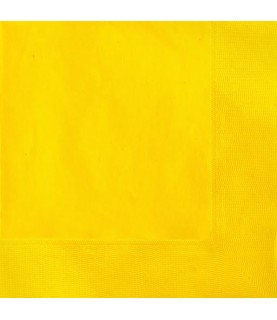 20 Yellow Lunch Napkins