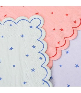 16 Star Pattern Large Napkins