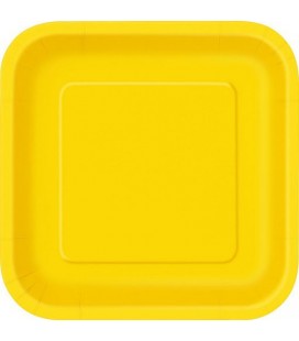 16 Yellow Small Plates